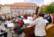 StadtStreicher auf dem Neuen Markt