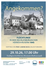 Plakat Flüchtlinge in mecklenb Herrenhäusern Plakat Flüchtlinge in mecklenb Herrenhäusern