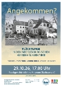 Plakat Plakat Flüchtlinge in mecklenb Herrenhäusern