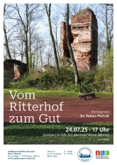 Plakat Vortrag Gutswirtschaft