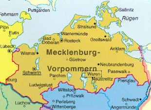 Karte Mecklenburg-Vorpommern