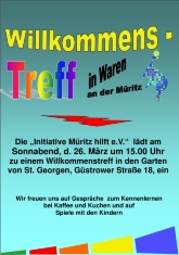 Einladung zum Willkommenstreff